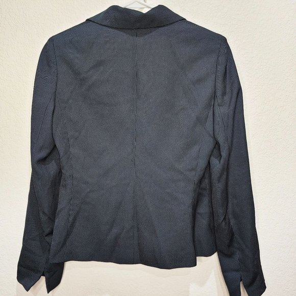 Anne Klein Blazer Jacket Womans Size 4 Blue and Black - Picture 8 of 12